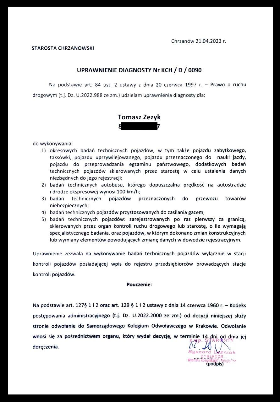 Oględziny pojazdów ZET-CAR - weryfikacja samochodów przed zakupem